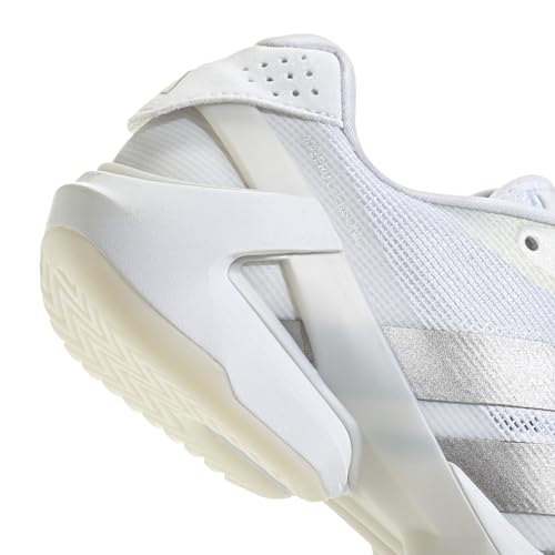 adidas Women's Adizero Ubersonic 5 Tennis, White/Silver Metallic/White, 9.5 by adidas - Image 5