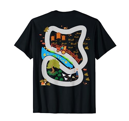 Spielteppich Dorf Track Spielstraße Automassage Geschenk T-Shirt