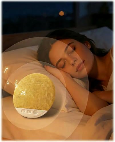 ZylYve Under Pillow Speaker for Sleeping, Bluetooth Sleep Speaker with White Noise Machine and Timer, Headphone-Free Mini Sound Speaker for Side Sleepers (Yellow)
