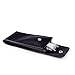 Oirlv Black Leather Travel Jewelry Pouch Watch Bracelet Storage Bag Case