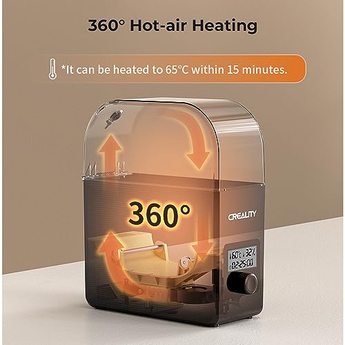 Image of Creality Filament Dryer Box Pro, Upgraded 360 Heating with Fan, Dust & Moisture-Proof Storage, 3D Printer Filament Spool Holder, Dehydrator for 1.75mm /2.85mm PLA PETG ABS TPU
