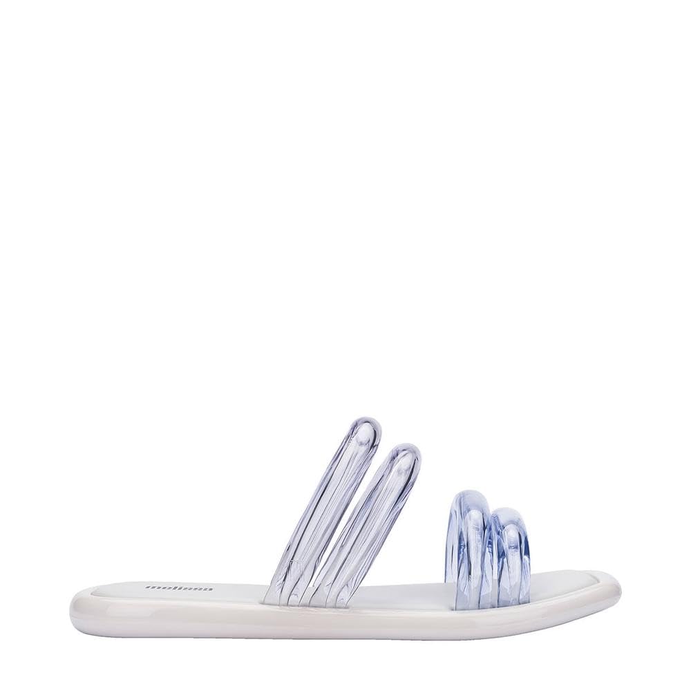 melissa Women's Airbubble Slide Ad Wedge Sandals, White, 6.5 UK