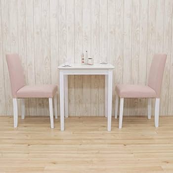 ダイニング3点セット 組立商品　ホワイト　60角　狭いスペース ダイニング3点セット 組立商品 ホワイト 60角 狭いスペース