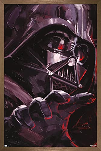 Trends International Star Wars: Obi-Wan Kenobi - Darth Vader Portrait Wall Poster, 22.375" x 34", Bronze Framed Version