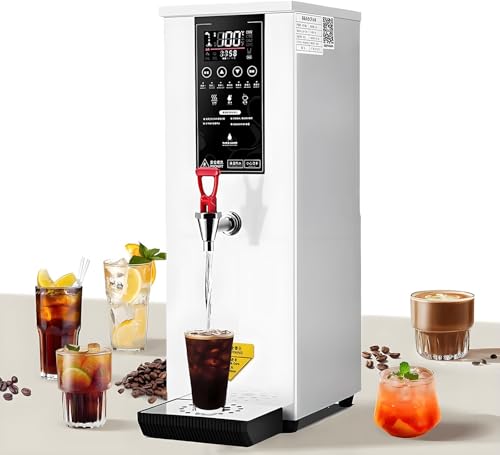 Commercial Hot Water Dispenser - Electric Water Boiler &amp; Warmer, Step-Heating Countertop Machine with Adjustable 86-212°F Temperature Control, Ideal for Home &amp; Office Use