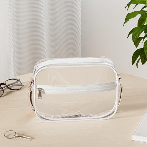 BOSTANTEN Clear Bag for Women Stadium Approved Clear Bags Small Crossbody Purse Trendy for Concerts Sports Events2