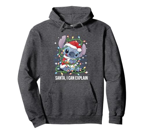 Disney Lilo & Stitch Christmas Santa I Can Explain Cute Mess Pullover...