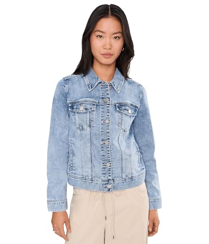 Image of Liverpool Classic Denim Jacket in Stretch Slub Twill