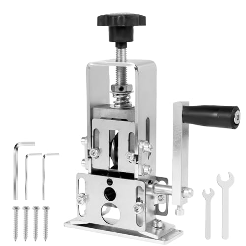 VAVPUP Cortador de alambre manual para máquina de desbastar de alambre eléctrico, herramienta de cambio de alambre de chatarra de cobre, herramienta de cambio de cable portátil, tira de reciclaje de