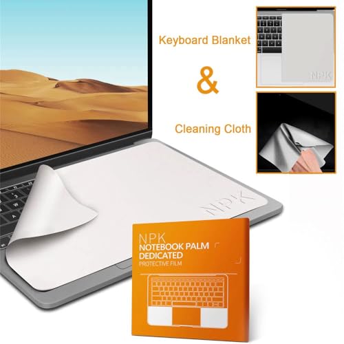 Image of MacBook Screen & Keyboard Dustproof Protection Microfiber Liner and Cleaning Cloth 13 inch Compatible with MacBook Pro 13 inch MacBook Pro 14 inch and MacBook Air 13 inch