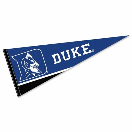Banderín de Duke Blue Devils de fieltro resistente con acabado gráfico nítido