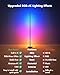 Vexinat Corner Floor Lamp, Smart RGB LED Corner Lamp with App & Remote, Modern Floor Lamp with 16 Million Colors, Music Sync, Scene Modes, Color Changing Standing Lamps for Living Room, Bedroom