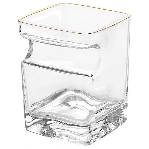 JXS Durable Gold Whiskey Glass a Cigar Holder, This Topped off a Great"Stock