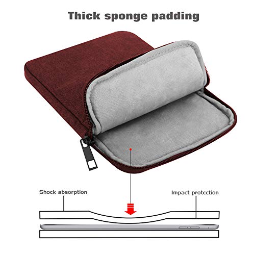 Image of MoKo 9-11 Inch Tablet Sleeve Bag Carrying Case Fits New 11inch iPad Air M4, iPad A16 2025, iPad Pro 11 M4, Air 5 /4 /3, iPad 10 /9 /8th Gen, Tab S8 /S9 11 inch, Tablet Carrying Case, Wine Red