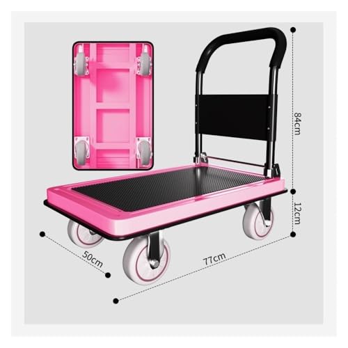 Carretilla ligera plegable con ruedas de goma de 6 pulgadas miniatura 2