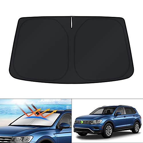 KUST Windshield Sun Shade for Volkswagen VW Tiguan 2018-2024 2025 Accessories Window Shade Foldable...