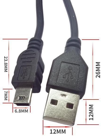 Universal Charging Cable for PS3 console, USB 2.0 Type A to Mini B Cable, Mini Charging Cable, Dash cam cable, MP3 Player, Digital Cameras, USB A to USB B 1.5m long - 2