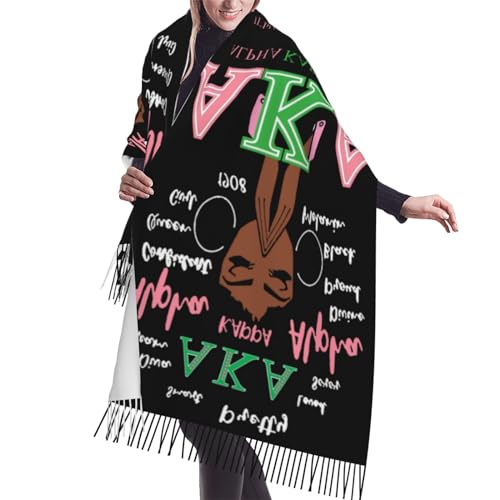 Scarf Sorority Gifts For Women Shawl Cashmere Long Large Warm With Tassel