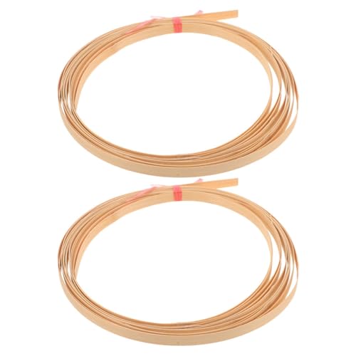 SEWACC 2 Stück Handgefertigte Bambusstreifen für DIY Korbherstellung und Kunstprojekte Breit Nachhaltiges Material für Kreative Bastelarbeiten