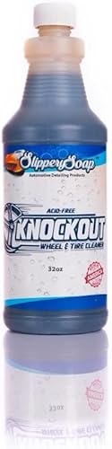 SLIPPERY SOAP Knockout - Limpiador de ruedas y neumáticos sin ácidos, limpieza rápida, elimina de forma segura el polvo y la suciedad de los frenos,