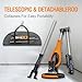 MAXXT Drywall Sander, Lightweight Popcorn Ceiling Removal Tool, 5 Variable Speed Foldable Telescopic Electric Drywall Sander, 800-1700RPM Vertical Power Ceiling Sander With 6pcs SandPapers, Bag