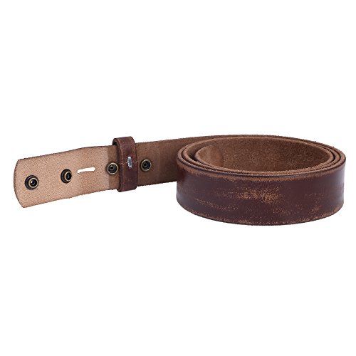 Image of Gelante Genuine Full Grain Leather Belt Strap without Belt Buckle