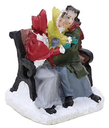 Toyland® Mini Resin Christmas Collectible Ornament - Village Scene Accessories - Xmas Figures (Couple & Baby 2 Inch) - Image 4