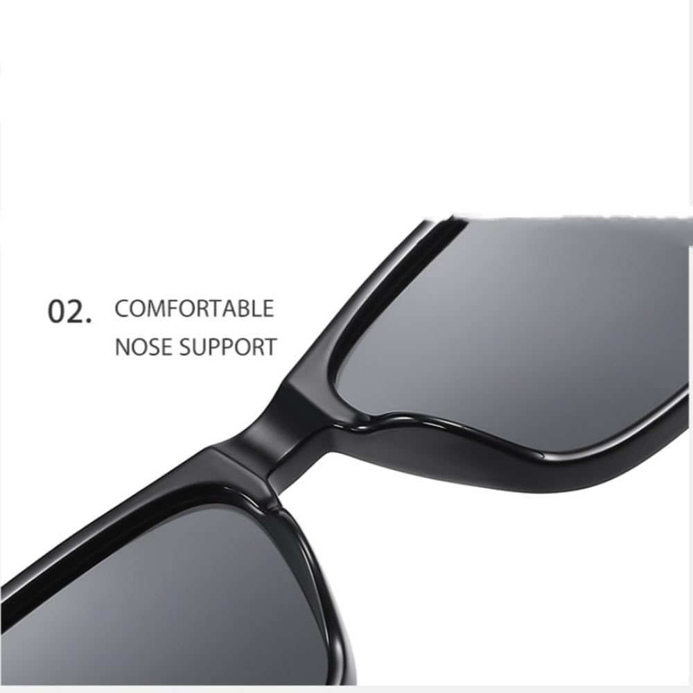 Gafas polarizadas con protección UV400, montura TR90, para exteriores, con protección antirreflejos y efecto de sol.