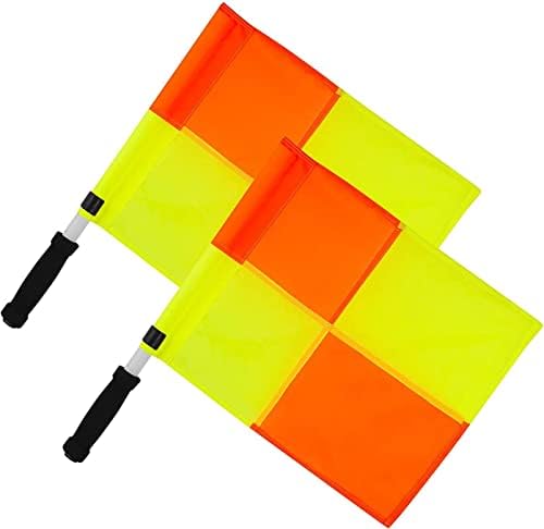 Optimum Linesman Flag & Carrier Flag, Orange/Yellow