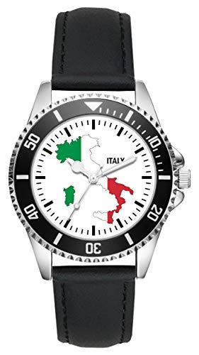KIESENBERG Montre Homme Cadeau pour Italie Fan Quartz Analogique Montre-Bracelet L-1097