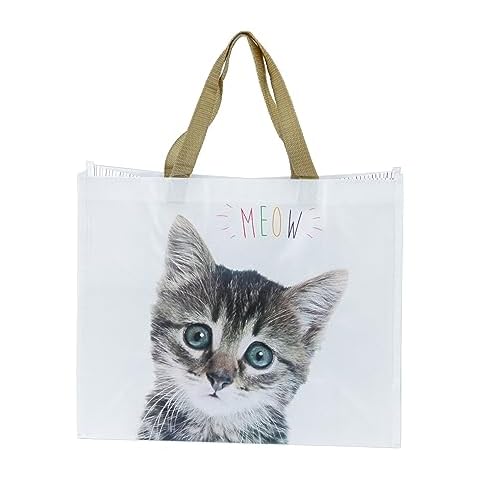 Puckator MEOW Cat Themed Reusable Shopping Bag Cover