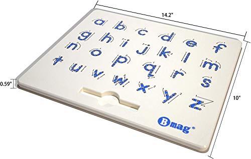 Lower Case Magnetic Letter Board,ABC Free Play Doodle Board Magnetic Letters Tracing Board,A to Z STEM Toys,Writing Learning Drawing Tablet with Stylus for Preschool,Toddler,Kids - Thumbnail 6