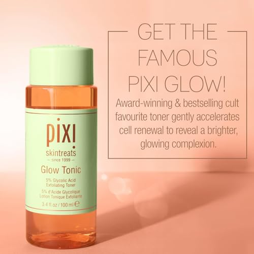 Image of Pixi Glow Tonic Balancing Face Toner Glycolic Acid for Radiant Skin Daily Brightening Toner (3.4 fl oz / 100 ml)