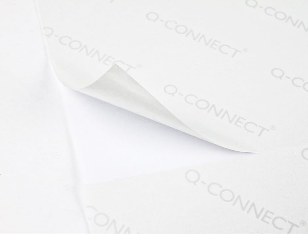Q-Connect 210 x 297 mm A4 Multi-Purpose Labels (Pack of 100 Sheets)