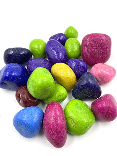 BUM BUM BHOLE Multi-Color Pebbles for Decoration & Plants Pots Garden & All Purpose Pack 5Kg (Size 25 to 40mm)-picture-25