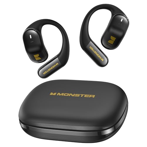 Monster Open Ear AC326 Headphones, Bluetooth 6.0 Wireless Earbuds with Dual-Mic Clear Calls, Air...