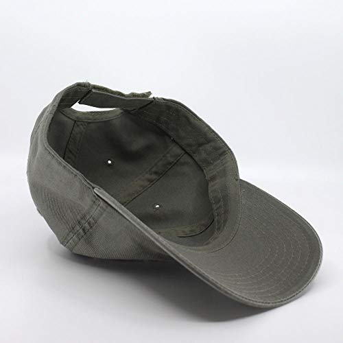 Classic Plain Dad Hat Washed Cotton Curved Visor Adjustable Baseball Cap (Olive Green) #TOP2