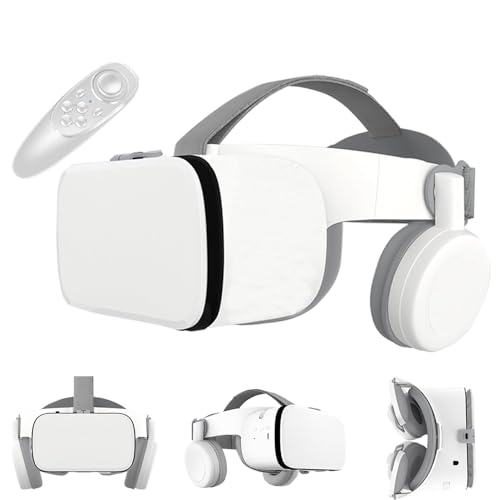 【VR-Brille】 110° IMAX FOV Faltbare VR-Headsets mit Fernbedienung für 4,7-6,2-Zoll-Telefone (iOS & Android) - ideal für immersive Filme & Gaming