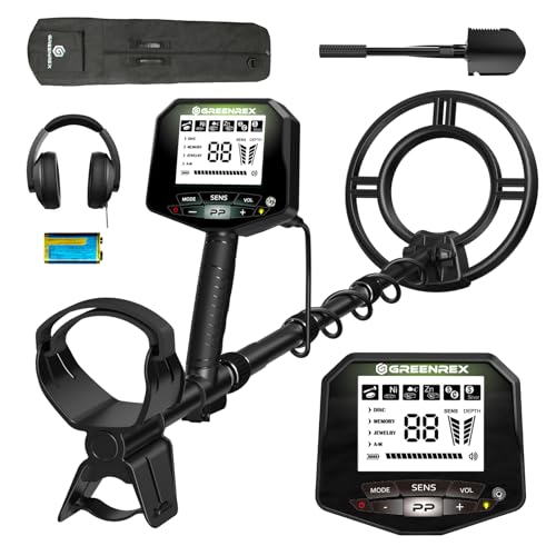 Metal Detector for Adults Professional, Waterproof Pinpoint, High Accuracy Gold and Silver Detection, Underwater and Beach Use, 10'' IP68 Coil, Bigger LCD, New Advanced DSP Chip, Black