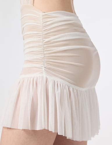 Norma Kamali Women's Ruffle Halter Mini Dress4