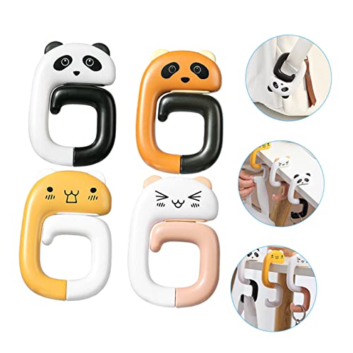 Crochets de sac antidérapants panda pour table et bureau - 5