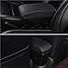 MTYNERVD Car Armrest Heighten Double Layer Storage Box Retrofit Car Accessories with USB for New for City Storage Box(A3 Black White line3)