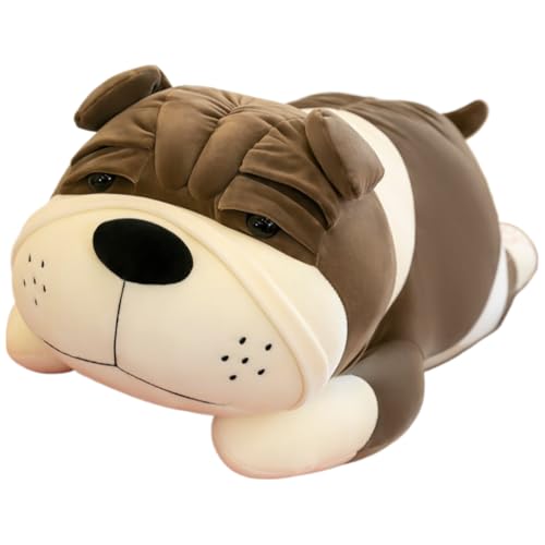 EnergyLion パグ ぬいぐるみ 動物 抱き枕 大きいサイズ ふわふわ 可愛い 柔らかい 癒し系 気持ちいい 柔らかい 洗える インテリア クッション 誕生日 記念日 などにも使えます (60cm,グレー)