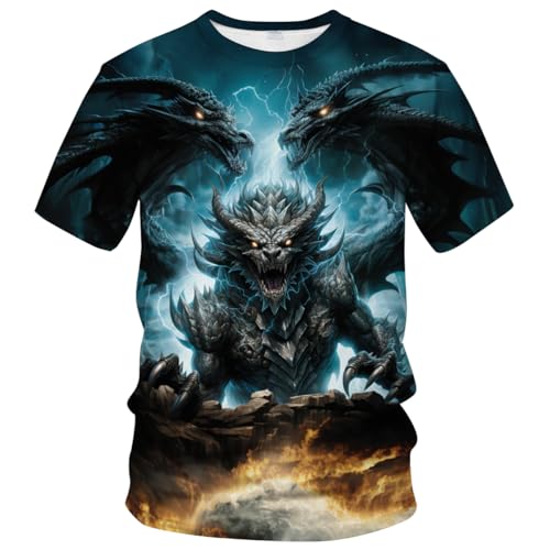 Traditional Dragon T-Shirt Funny Anime Graphic Tee Shirt