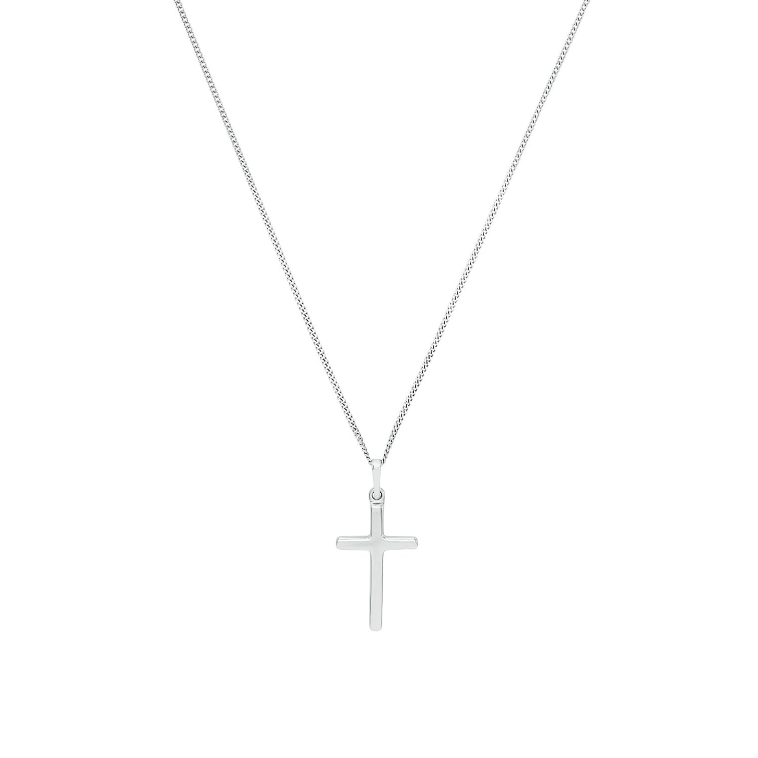 Amor - Unisex Damen Herren Halskette 925 Silber - Kreuz Anhänger - AMR-N0036