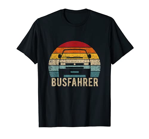 T4 Bus Shirt Busfahrer Vintage Retro T-Shirt