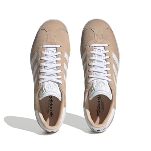 Image of Adidas Gazelle Women's Low-Top Trainers, Halo Blush Cloud White Core Black, 5.5