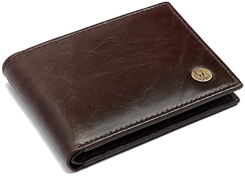 WildHorn Leather Wallet for Men, New Crunch Brown, Classic