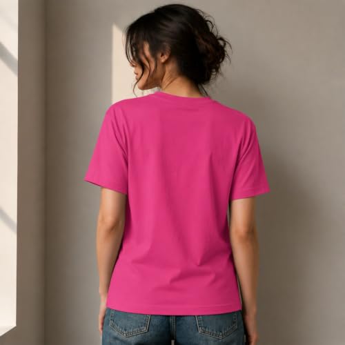 Image of Amazon Brand - INKAST Women Graphic Printed T-Shirt | Round Neck | Regular Fit | (Cotton Blend)
