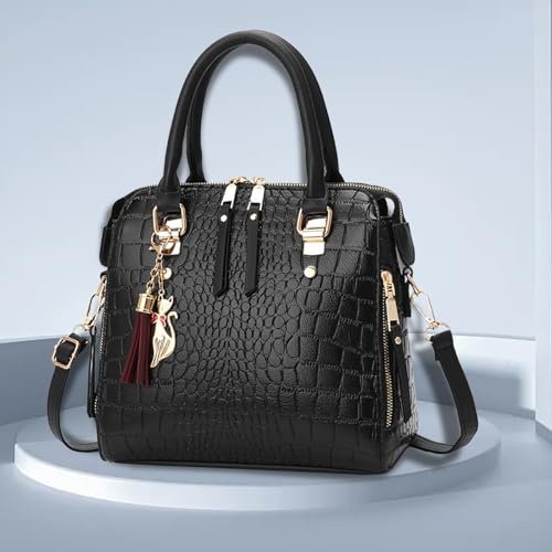 Sac motif pierre grande capacité et look décontracté chic pour l'hiver